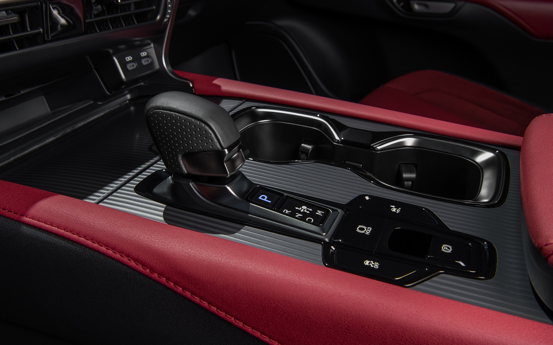 Lexus 2023 Rx 500h F Sport Performance Shift Boot Red Rioja Leath